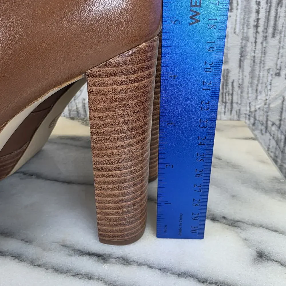 Women MICHAEL Michael Kors Eleni Platform Pumps, Leather Brown
